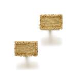 PAIR OF GOLD CUFFLINKS | GEORGES LENFANT