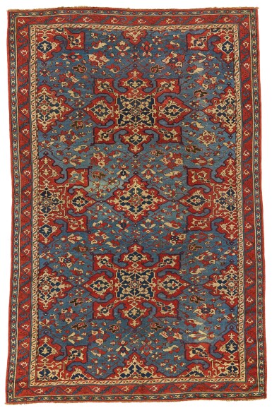 View full screen - View 1 of Lot 97. A 'STAR' OUSHAK CARPET, WEST ANATOLIA.