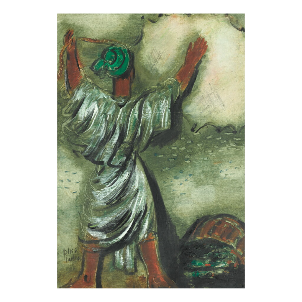 View full screen - View 1 of Lot 4. REUVEN RUBIN | GALILEAN FISHERMAN.