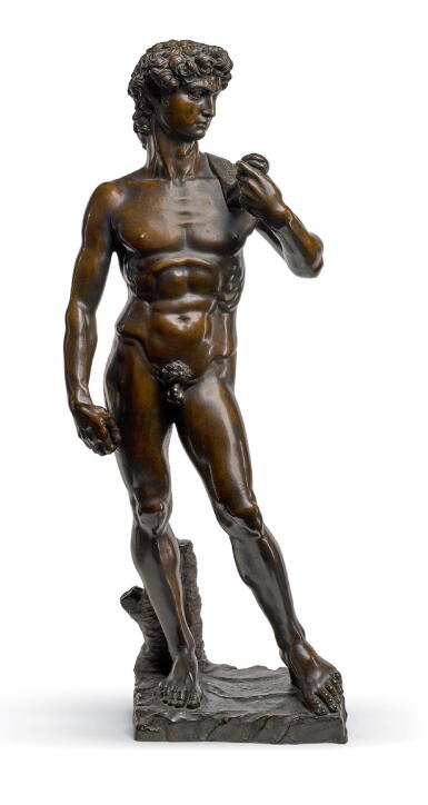 View full screen - View 1 of Lot 5. AFTER A MODEL BY MICHELANGELO (1475-1564), ITALIAN, 19TH CENTURY | DAVID.