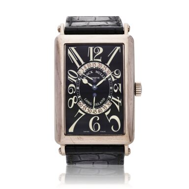 View full screen - View 1 of Lot 133. Reference 1100 DS R Long Island | A white gold automatic wristwatch with double retrograde seconds, Circa 2001.