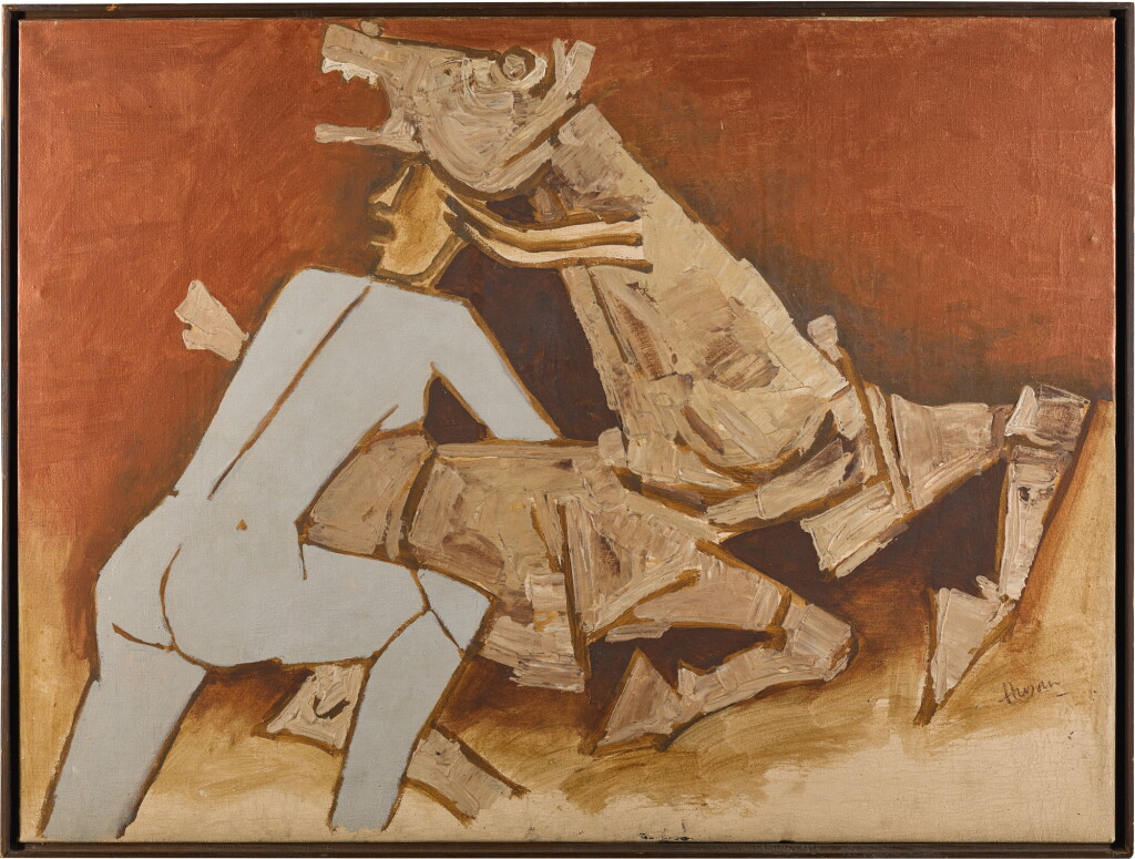 View full screen - View 1 of Lot 76. MAQBOOL FIDA HUSAIN | UNTITLED (TERRACOTTA HORSE).