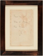 John Cage | Autograph note signed, c. 1950