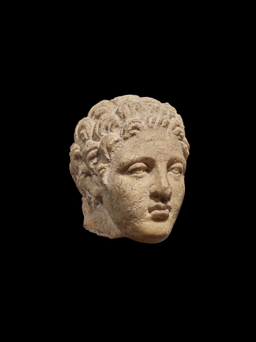 View full screen - View 1 of Lot 107. A Roman Marble Head of a Youth, circa 2nd/3rd Century A.D..