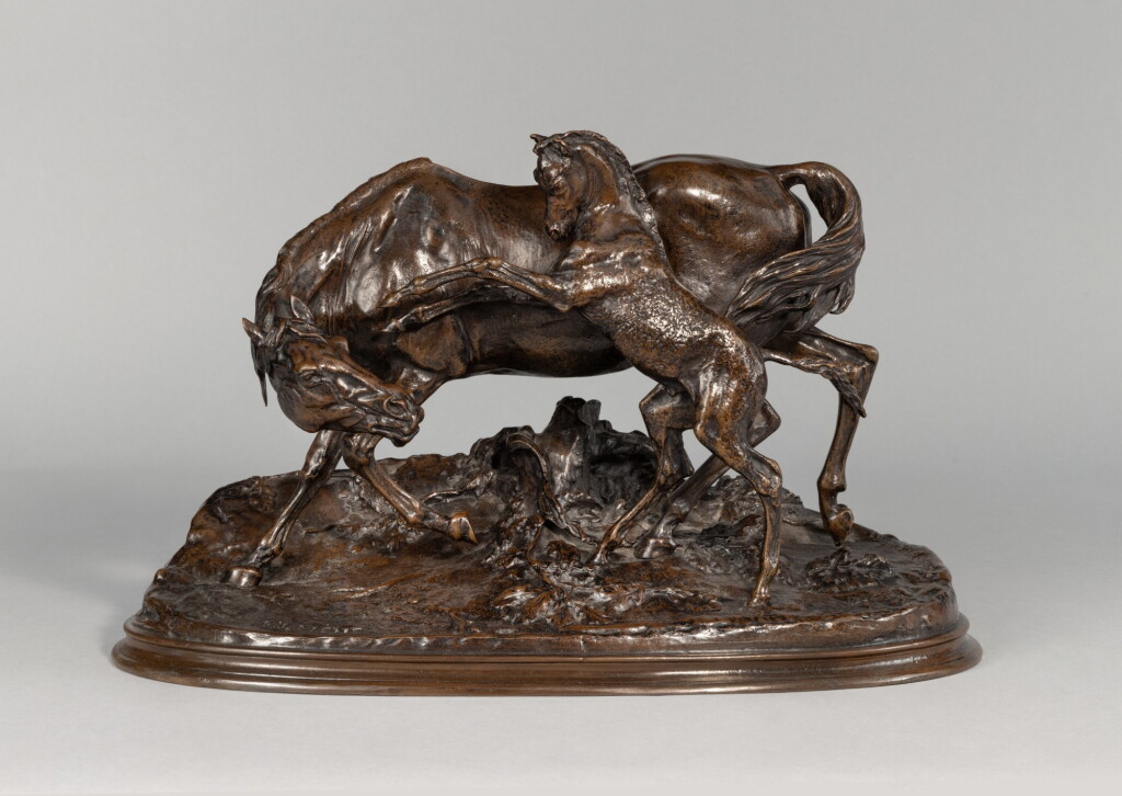 View full screen - View 1 of Lot 442. Jument Arabe et son Poulain, No. 1 (Kemlem-Handani).