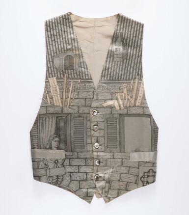 View full screen - View 1 of Lot 110. Piero Fornasetti, "Architetto" Waistcoat.