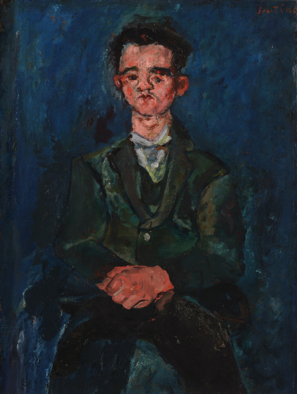 View full screen - View 1 of Lot 17. Portrait du garçon en bleu.