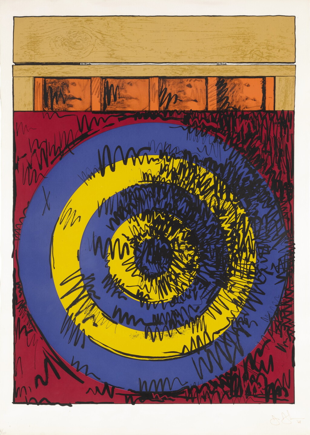 View full screen - View 1 of Lot 88. Target with Four Faces (ULAE 55).