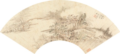 View full screen - View 1 of Lot 5036. 惲壽平 歲寒清賞|Yun Shouping, Winter Landscape.