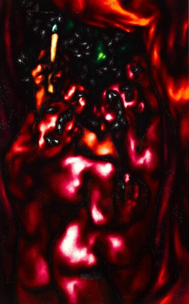 View full screen - View 1 of Lot 306. Two Figures with Beetles.