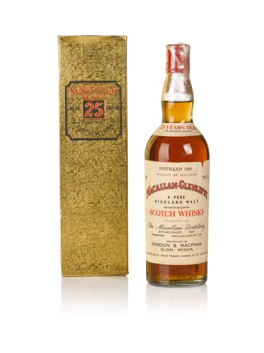 View full screen - View 1 of Lot 5. Macallan Glenlivet Gordon & MacPhail 25 Year Old 43.0 abv 1949 .