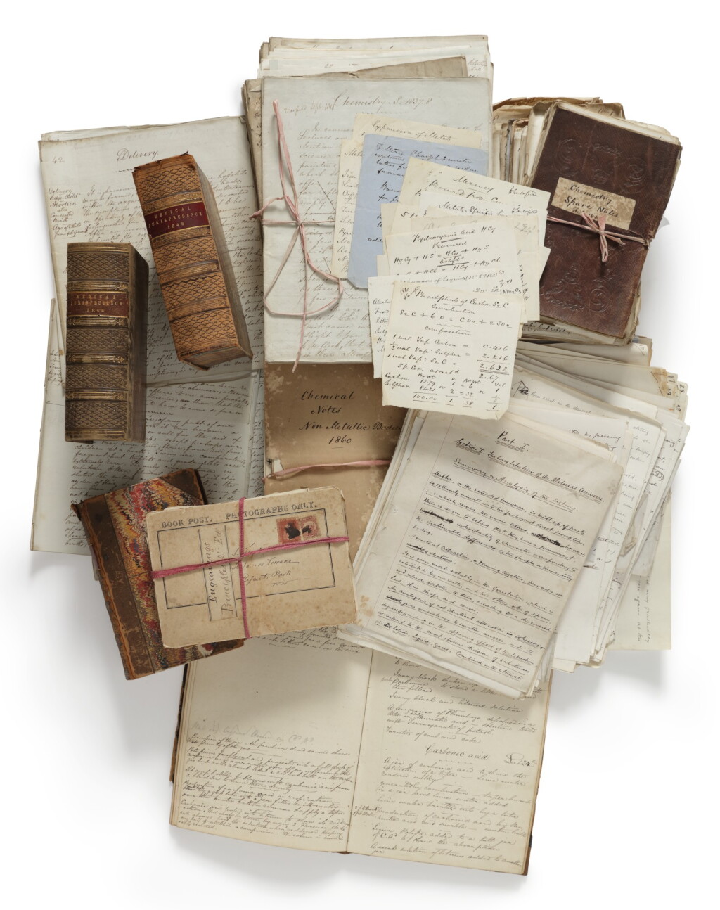 View full screen - View 1 of Lot 90. TAYLOR, ALFRED SWAINE | An extensive archive of manuscript material by the "father of British forensic medicine," and an early experimenter in photography, ca. 1830-1870.