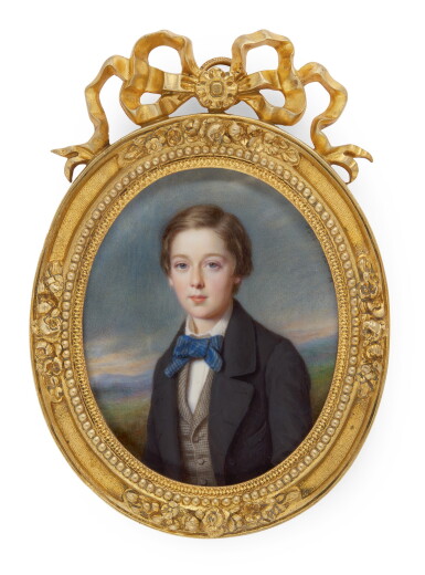 View full screen - View 1 of Lot 194. FRANCOIS MEURET | Portrait of Robert Arthur de Acres, Marquis de l'aigle (1843-1931).