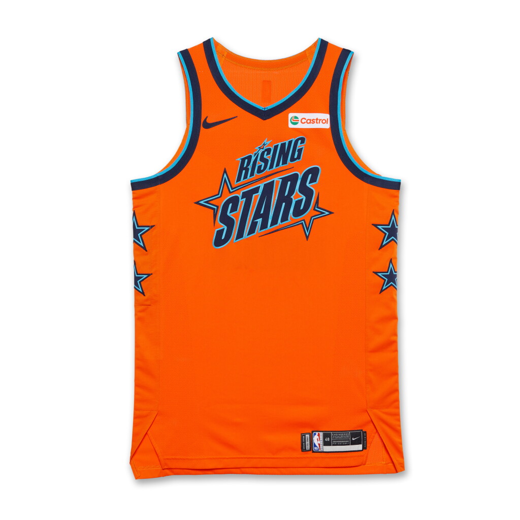 View full screen - View 1 of Lot 91. Brandin Podziemski Game Worn ‘Rising Stars’ Jersey .