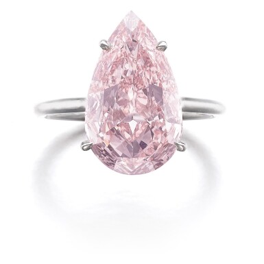View full screen - View 1 of Lot 321. IMPORTANT FANCY PINK DIAMOND RING.