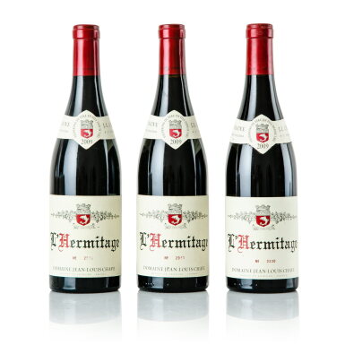 View full screen - View 1 of Lot 352. Hermitage Rouge 2009 Jean-Louis Chave (3 BT).