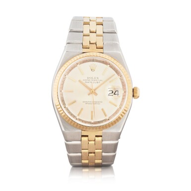 View full screen - View 1 of Lot 1016. Datejust, Ref. 1630 Montre bracelet en acier et or jaune avec date et bracelet | Stainless steel and yellow gold wristwatch with date and bracelet Vers 1978 | Circa 1978.