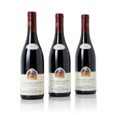 View full screen - View 1 of Lot 7226. Nuits St. Georges, Les Chaignots 2014 Mugneret-Gibourg (9 BT).