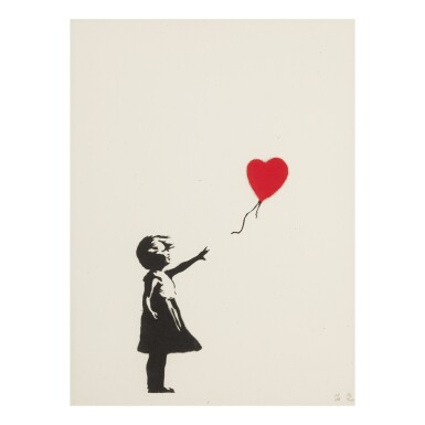 View full screen - View 1 of Lot 181. BANKSY | GIRL WITH BALLOON.