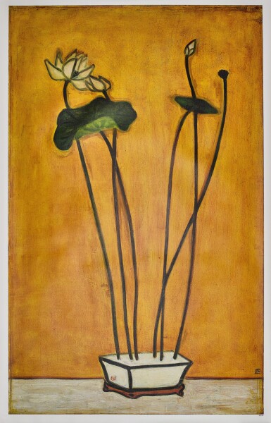 View full screen - View 1 of Lot 6114. SANYU 常玉 | Lotus 荷.