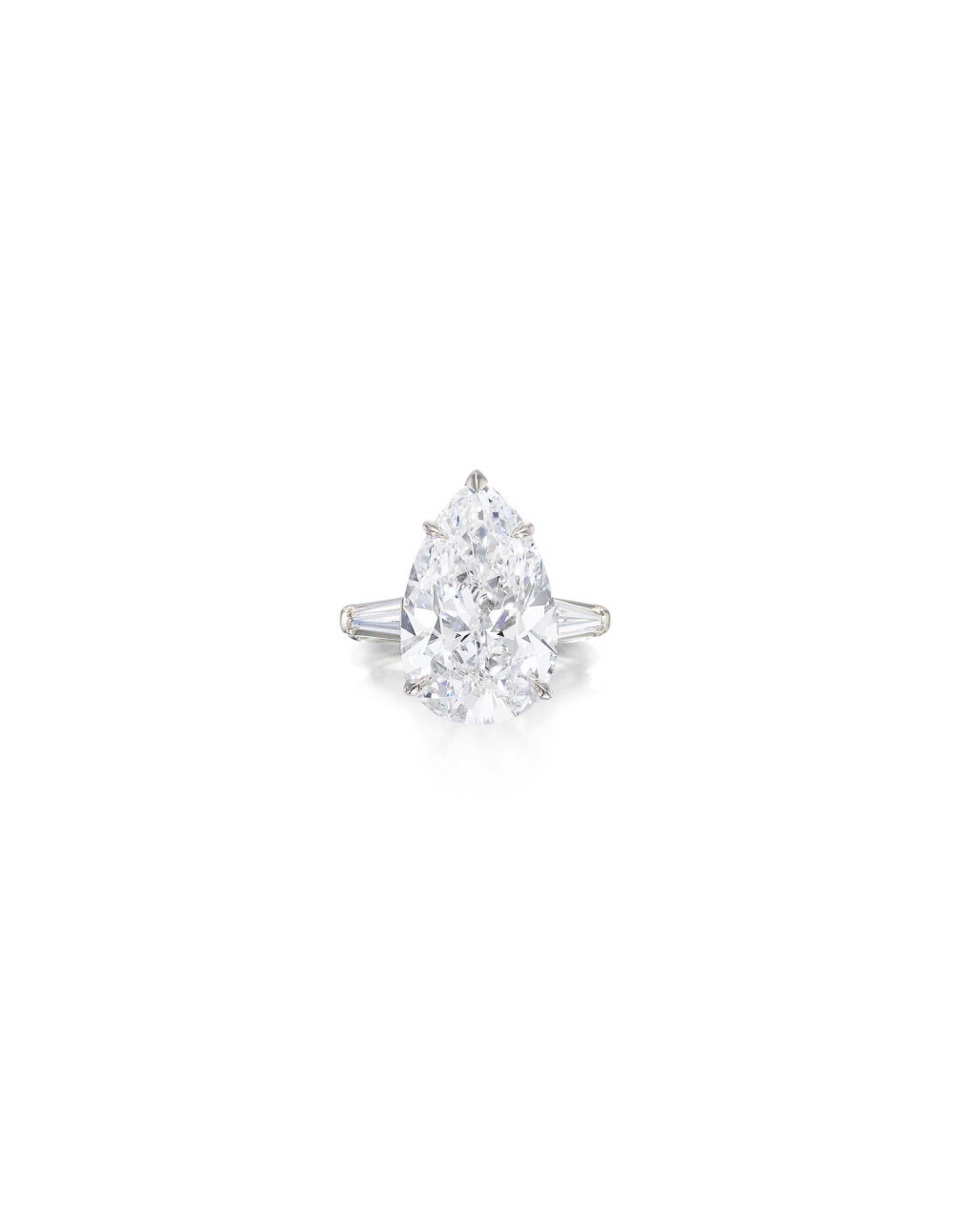 View full screen - View 1 of Lot 1718. DIAMOND RING, MOUNT BY TIFFANY & CO. | 8.46卡拉 梨形 D色 內部無瑕(IF)Type IIa 鑽石 戒指, 蒂芙尼戒台.