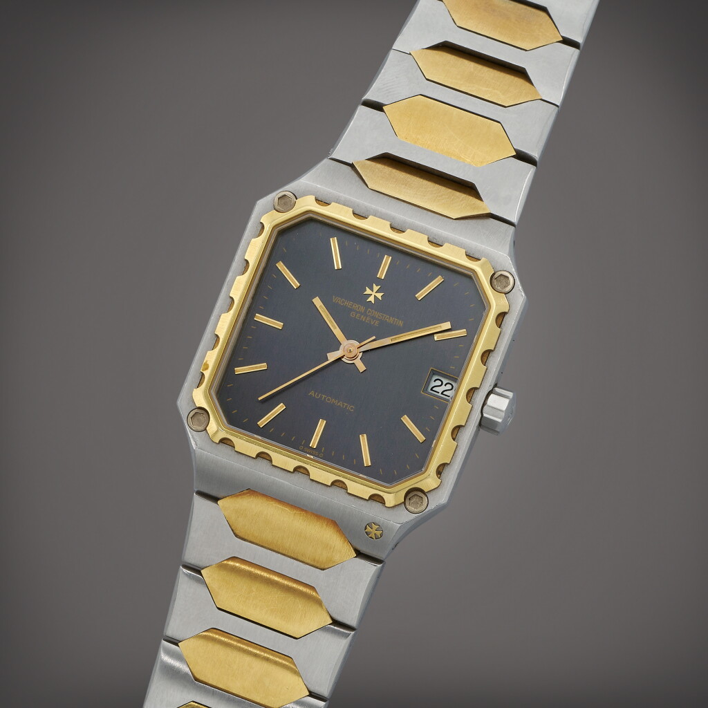 View full screen - View 1 of Lot 266. 222, Reference 46004/41 | A yellow gold and stainless steel wristwatch with date and bracelet | Circa 1983.
