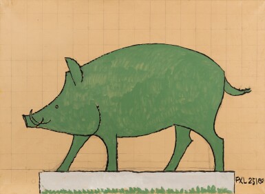 View full screen - View 1 of Lot 151. Etude de Sanglier .