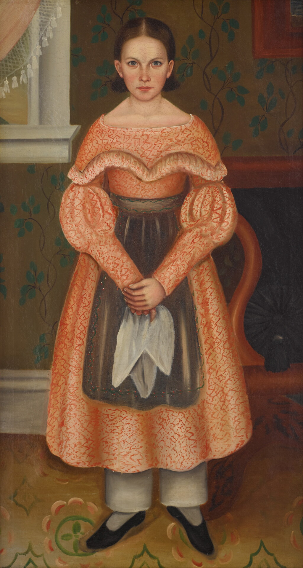 View full screen - View 1 of Lot 1538. Portrait of Miss Stroh of Lancaster County, Pennsylvania.