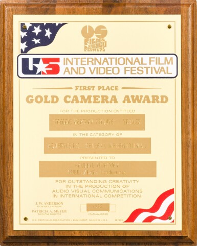 View full screen - View 1 of Lot 2319. Freddie Mercury’s Gold Camera awards.