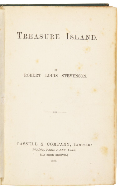 View full screen - View 1 of Lot 24. STEVENSON | Treasure Island, 1883.