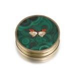A pietra dura bonbonniere with silver-gilt mounts, Phipps, Robinson & Phipps, London, 1809