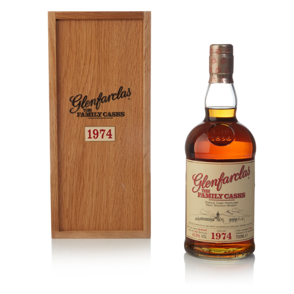 View full screen - View 1 of Lot 168. Glenfarclas The Family Casks #5786 60.8 abv 1974 (1 BT 70cl).