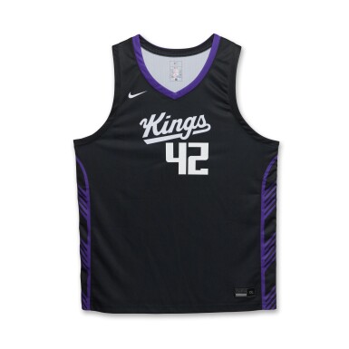 View full screen - View 1 of Lot 30. Maxime Raynaud Sacramento Kings 2025 NBA Summer League Game Issued Jersey .
