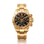 Reference 116528 Daytona, A yellow gold automatic chronograph wristwatch with bracelet, Circa 2002 勞力士 116528型號 Daytona 黃金自動上鏈計時鍊帶腕錶,約2002年製