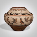 San Ildefonso Polychrome Jar with Birds