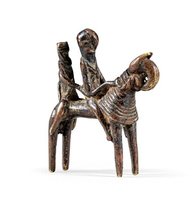 View full screen - View 1 of Lot 111. Cavalier, Sao, Tchad| Sao horseman figure, Chad.