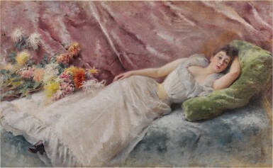 View full screen - View 1 of Lot 26. Maria Matavtina Reclining (Portrait of Madame M).