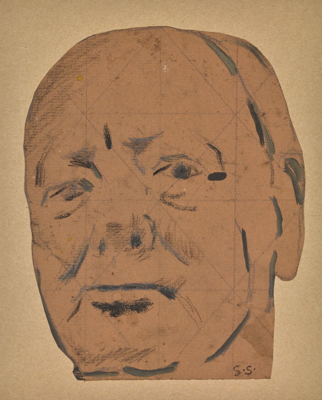 View full screen - View 1 of Lot 42. GRAHAM SUTHERLAND | SIR WINSTON CHURCHILL.
