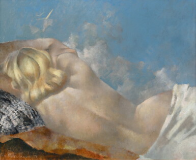 View full screen - View 1 of Lot 136. RODOLPHE-THÉOPHILE BOSSHARD | LA CHAMBRE BLEUE, 1937.