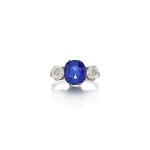 Sapphire and Diamond Ring