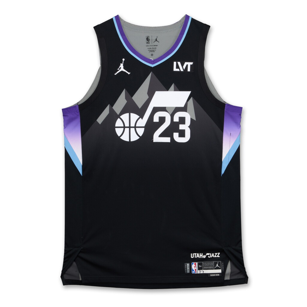 View full screen - View 1 of Lot 223. Lauri Markkanen Utah Jazz 2024-2025 Game Worn Statement Edition Jersey | 35 Points.