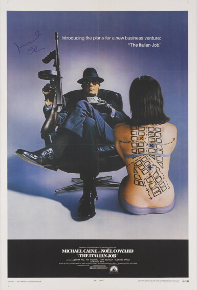 View full screen - View 1 of Lot 59. THE ITALIAN JOB (1969) POSTER, US, SIGNED BY MICHAEL CAINE.