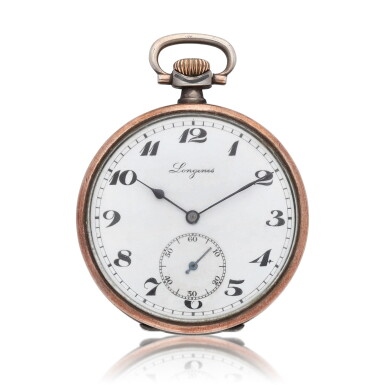 View full screen - View 1 of Lot 119. No. 4826240 A silver and niello open-faced keyless lever watch with equestrian theme Circa 1928.