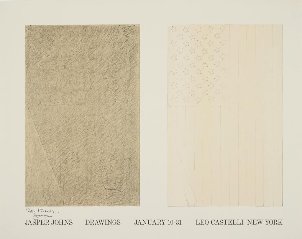 View full screen - View 1 of Lot 47. Jasper Johns Drawings, January 10-31, Leo Castelli.