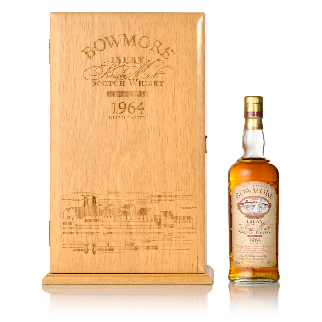 View full screen - View 1 of Lot 44. Bowmore Fino Cask 37 Year Old 49.6 abv 1964 (1 Bottle 70cl).