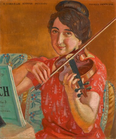 View full screen - View 1 of Lot 55. MAURICE DENIS | PORTRAIT DE CORNÉLIE SIOHAN PSICHARI.