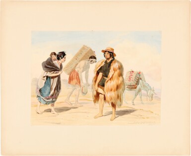 View full screen - View 1 of Lot 229. Nebel, Carl | Four highly-accomplished watercolors by one of the most important illustrators working in 19th century .