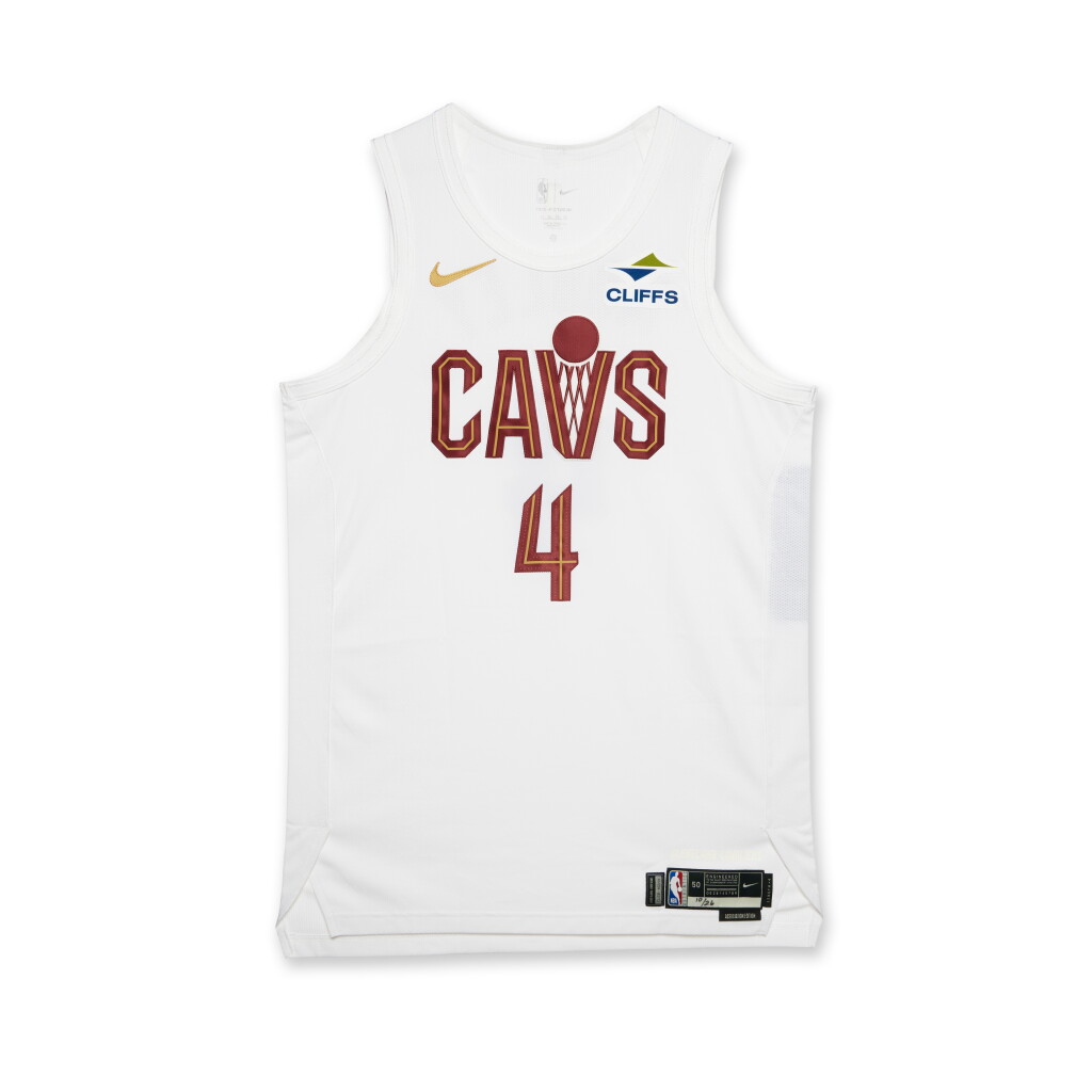 View full screen - View 1 of Lot 59. Evan Mobley Cleveland Cavaliers 2024-2025 Game Worn Association Edition Jersey | Double-Double.