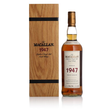 View full screen - View 1 of Lot 45. The Macallan Fine & Rare 15 Year Old 45.4 abv 1947 (1 BT 75cl).