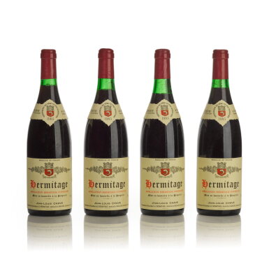 View full screen - View 1 of Lot 301. Hermitage Rouge 1985 Jean-Louis Chave (12 BT).